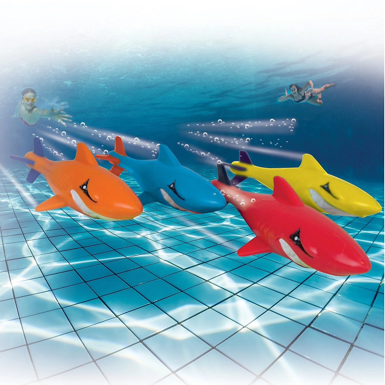 Sharkpedo Underwater Glider - 4-Pack 12 inches