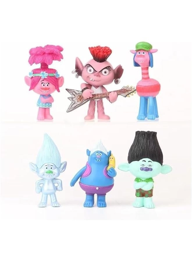 Generic Trolls Action Figure - 6 piece(s)