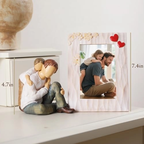 Father Daughter Figurine - Resin