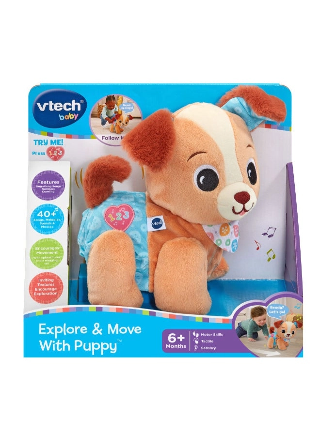 VTech Puppy Explore & Move 29.99 cm Plush - Sound effects 23.5 cm