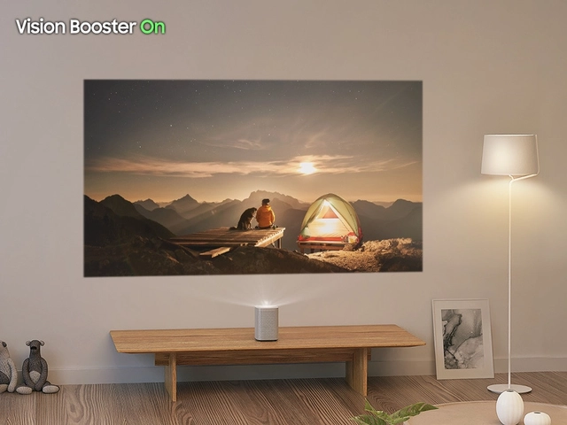 Enhanced colour, contrast and brightness - even in a brightly lit room