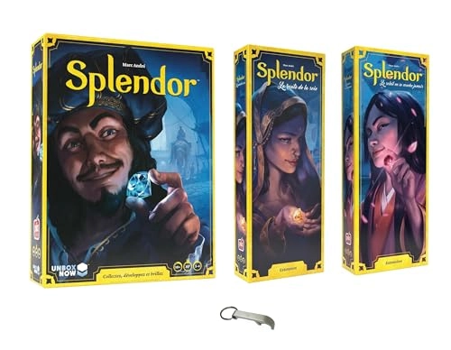Splendor Sun Never Set Extension - 2 Variants + Card Protector Pack - Sun + Sleeves + Bottle Opener