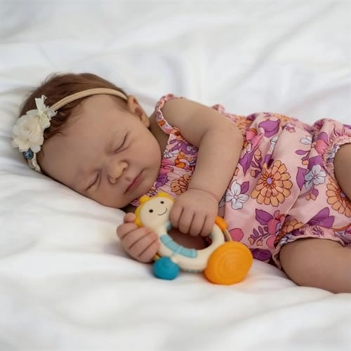 Reborn Baby Doll - 18 Inch Silicone Girl Sleeping Ages 3+