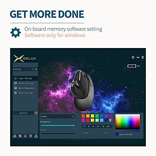 Seeker Ergonomic Mouse - Bluetooth, Radio Frequency, USB