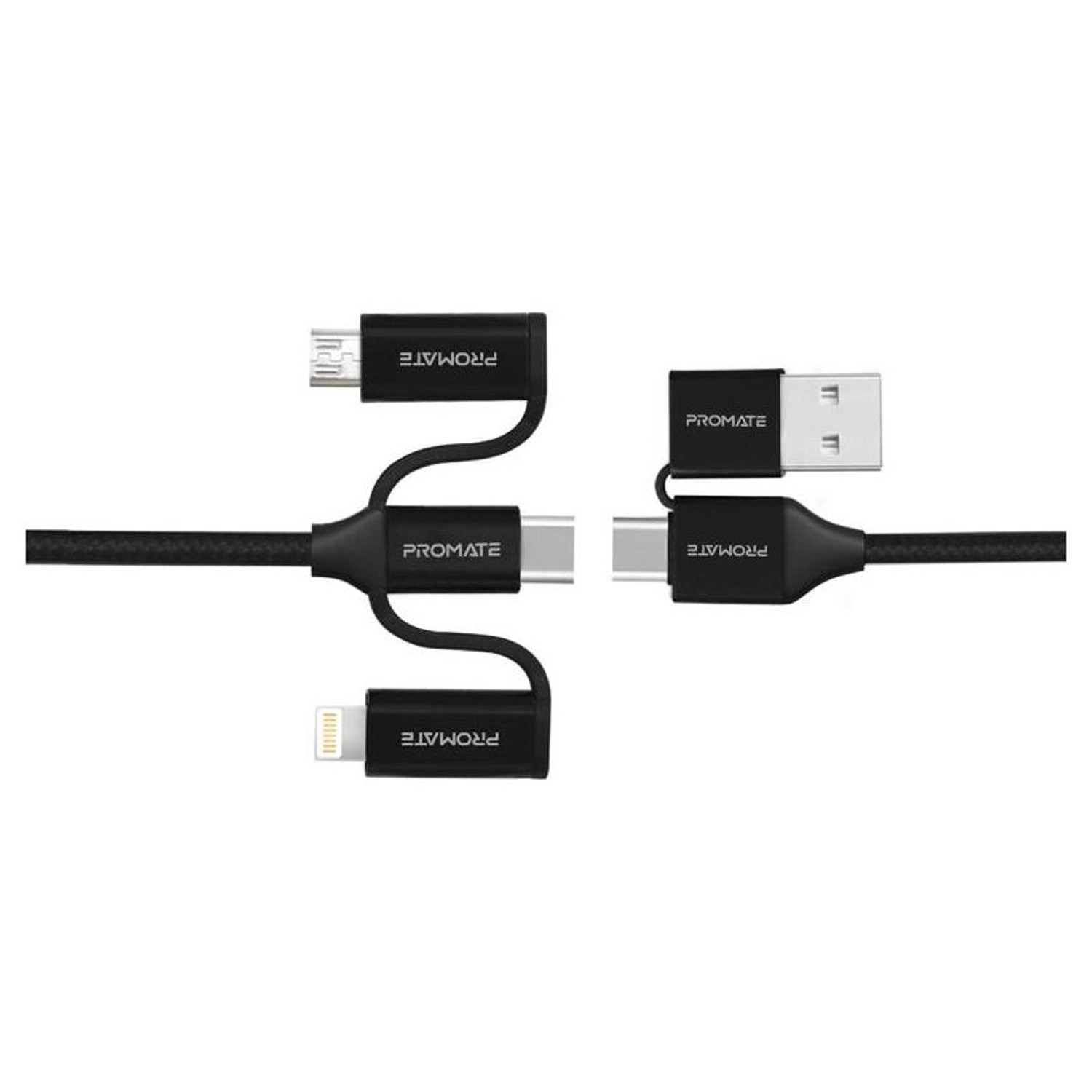 Promate Pentapower Cable 60W USB-C to Lightning 1.2m