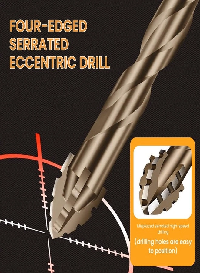 Power Drill Bits Set - Alloy Steel Carbide-Tipped 7-Piece 3-12mm