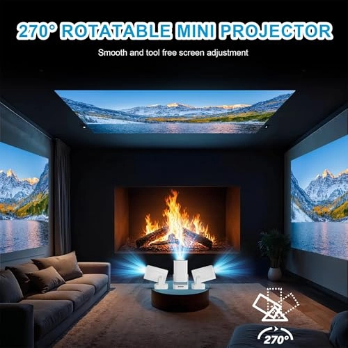Portable Mini Projector - 300 ANSI lumens 1920 x 1080