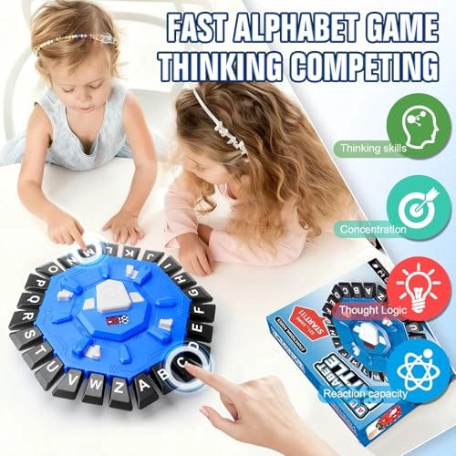 Word Game - 35 Letter Cards Blue