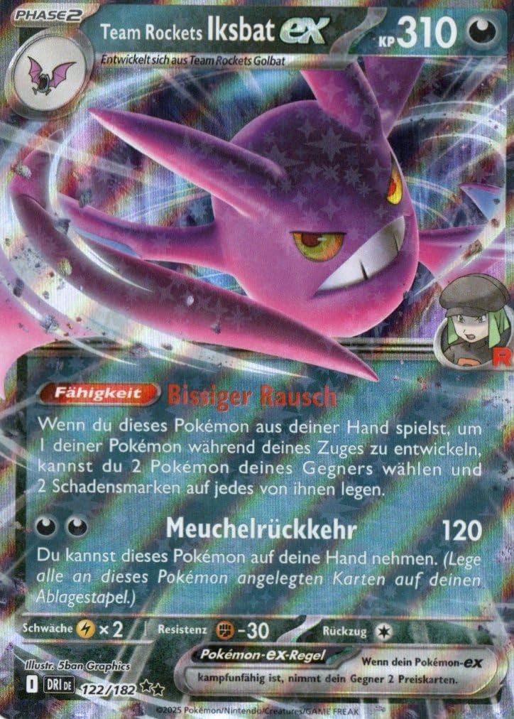 MZTCG Eternal Rivals Iksbat EX DRI 122 - German