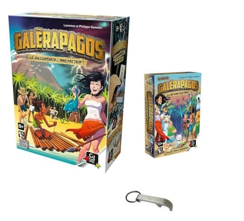 Galerapagos + Galerapagos: Tribes and Characters Expansion + Bottle Opener (French)