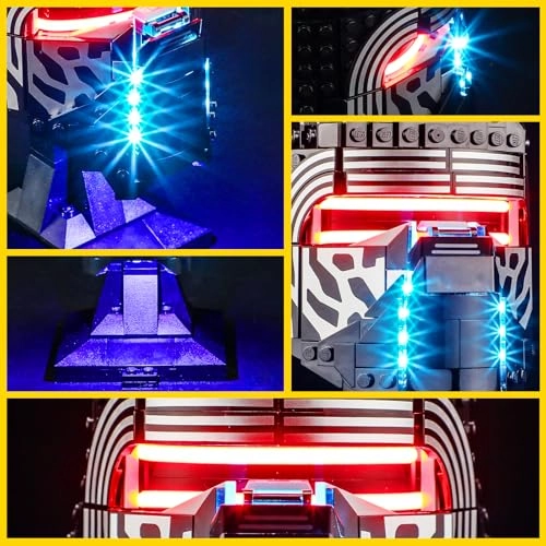 Light Kit for LEGO Kylo Ren Helmet 75415 - Plastic Star Wars