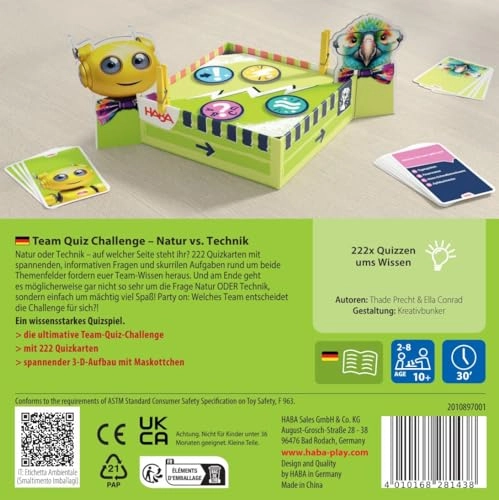 Team Quiz Challenge: Nature vs. Technology