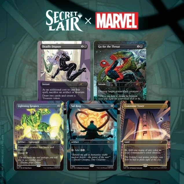 Wizards of the Coast Secret Lair x Marvel's Spider-Man: Villainous Plots - 5pcs