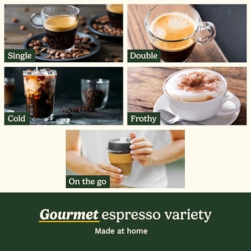 Slim Espresso Maker - 1.5L 15 Bar Integrated Milk Frother