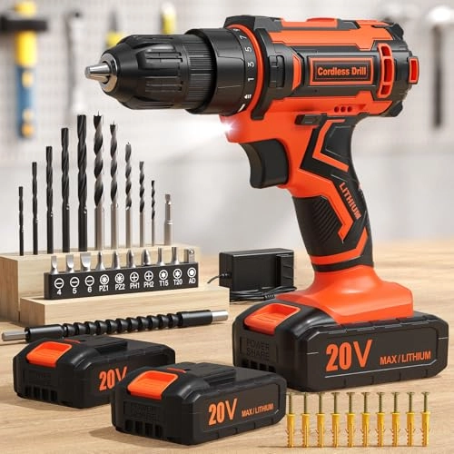 Cordless Drill Set - 20 Volts