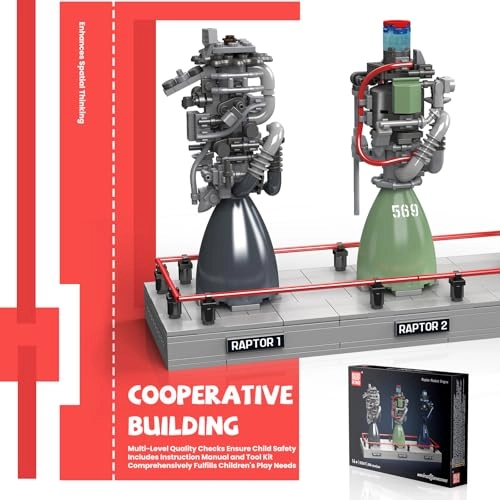 Raptor Rocket Engine Kit STEM - 14 years+ 496 pieces