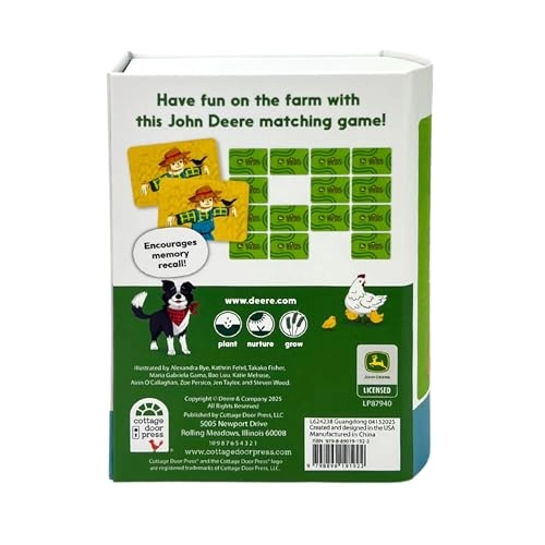 John Deere Kids Memory Match Game - 3 months and up 72 pieces