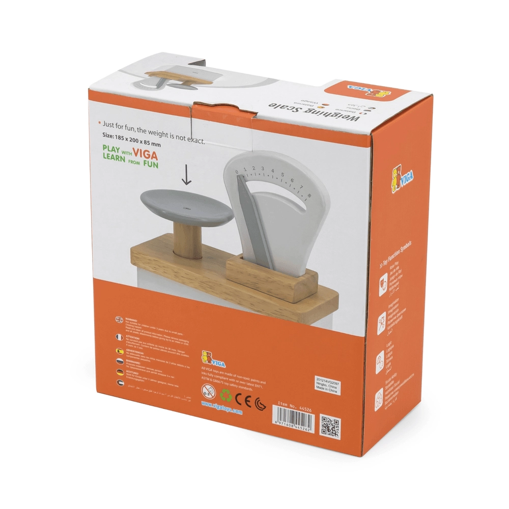 Wooden Weighing Scale - Suitable for 3 years & above