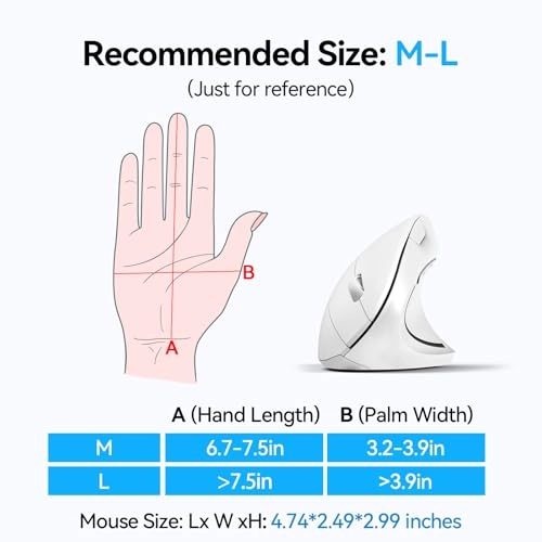 Ergonomic Vertical Mouse - USB