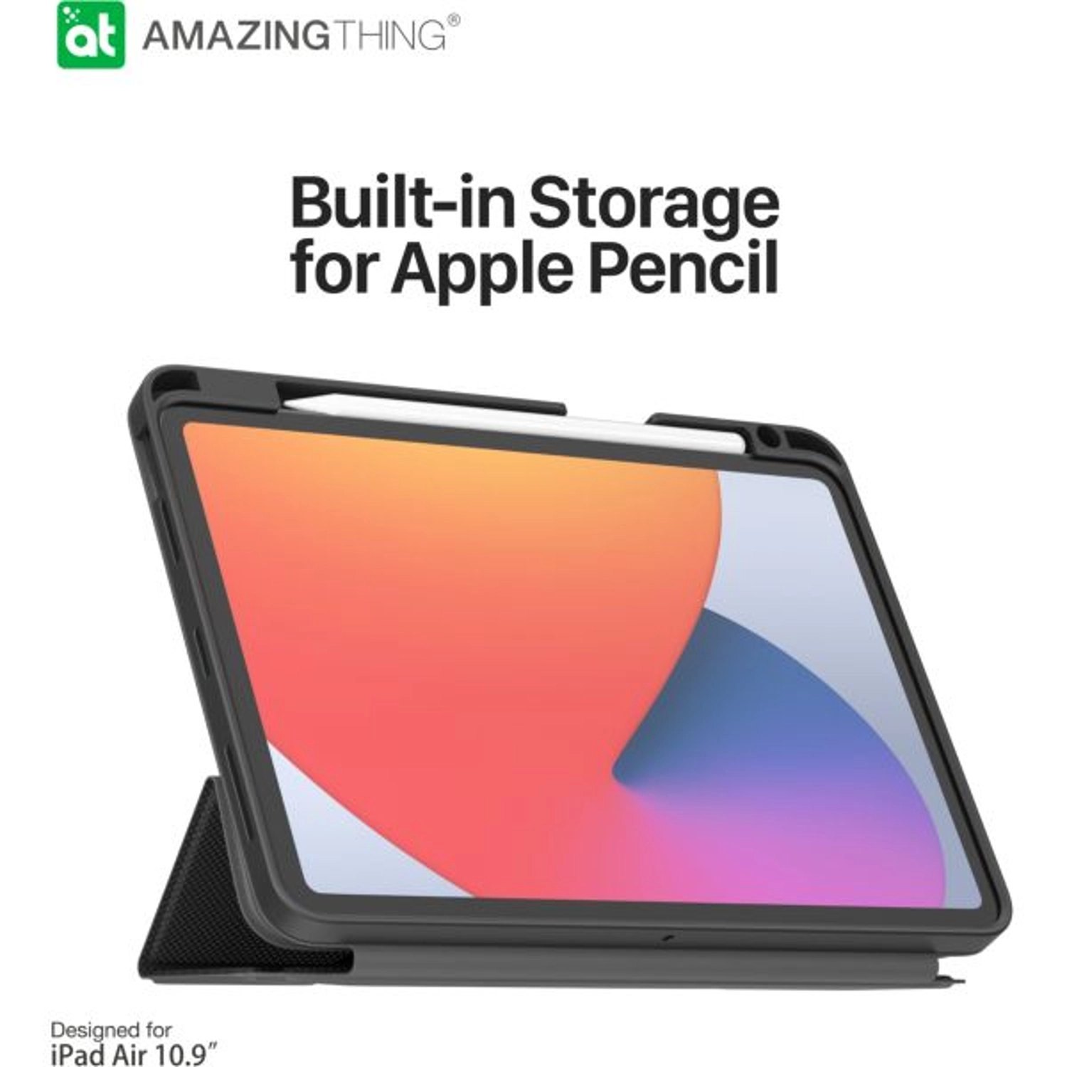 Folio Case with Pencil Slot for iPad Air (M3/M2) 11-inch / iPad Air Gen 5 10.9-inch (2025)