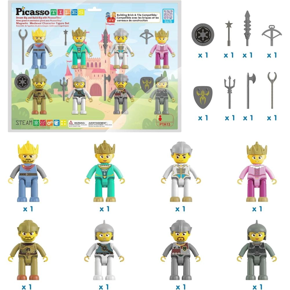 Medieval Character Figures - 16 pcs