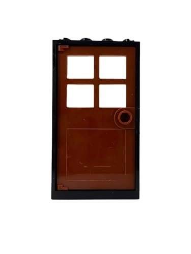 Door Frame - Beige 5 pcs + Door Leaf - Green