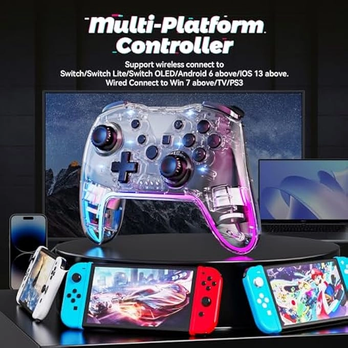 WIRELESS SWITCH CONTROLLER - PINK NINTENDO SWITCH/LITE/OLED/PC