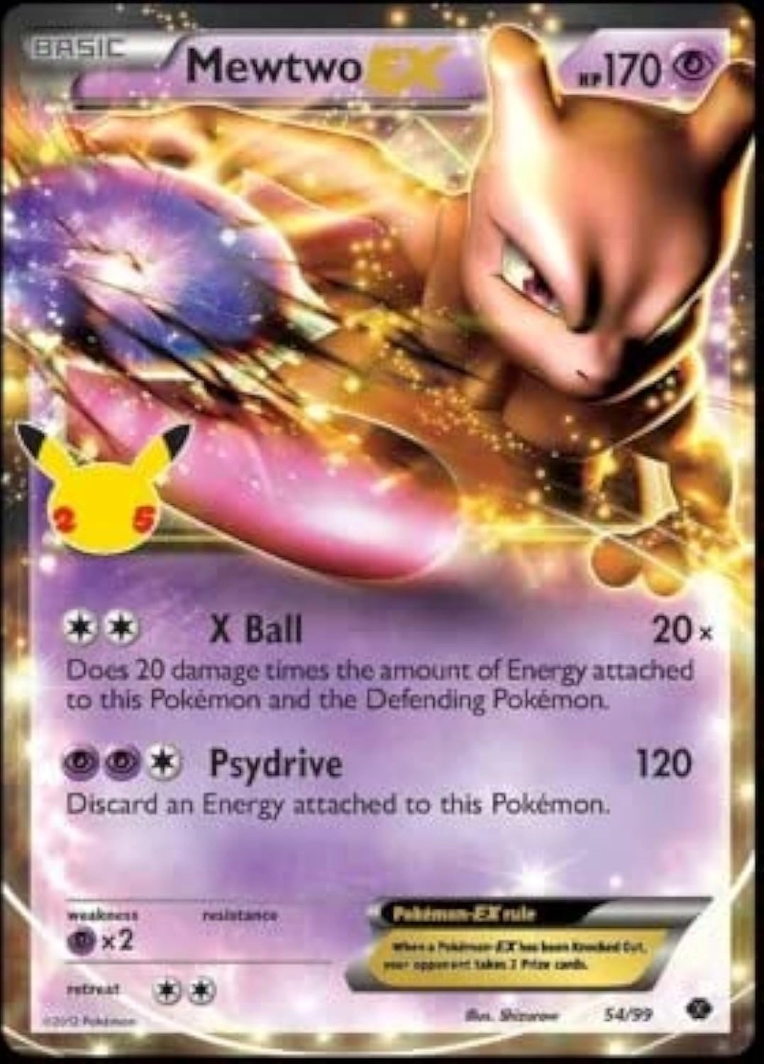 Pokémon Mewtwo EX 54/99 - Celebrations Classic Collection