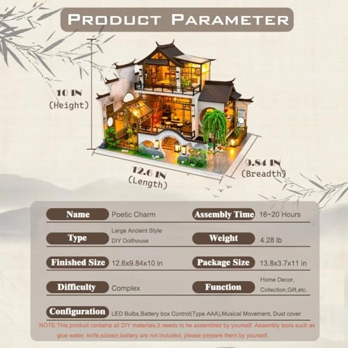 Miniature House Kit - Ancient Style Large