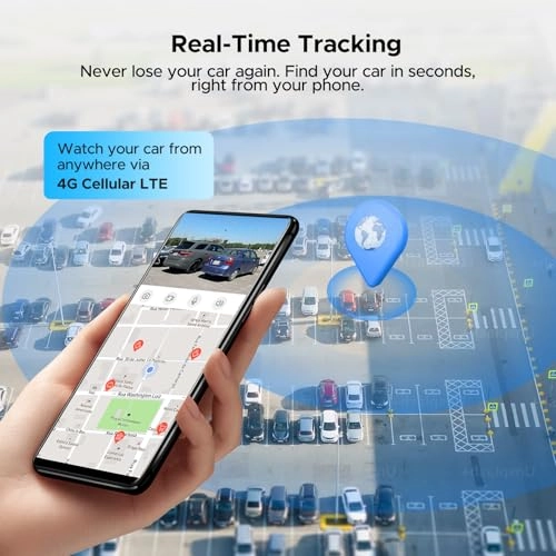 Cellular Car Security Camera - 4G LTE GPS Tracker Dual Dash Cam