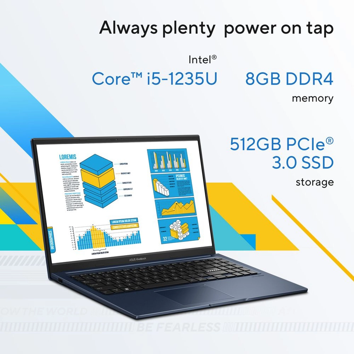 Vivobook X1504ZA-NJ303W - 15.6" 512GB 8GB Intel Core i5-1235U