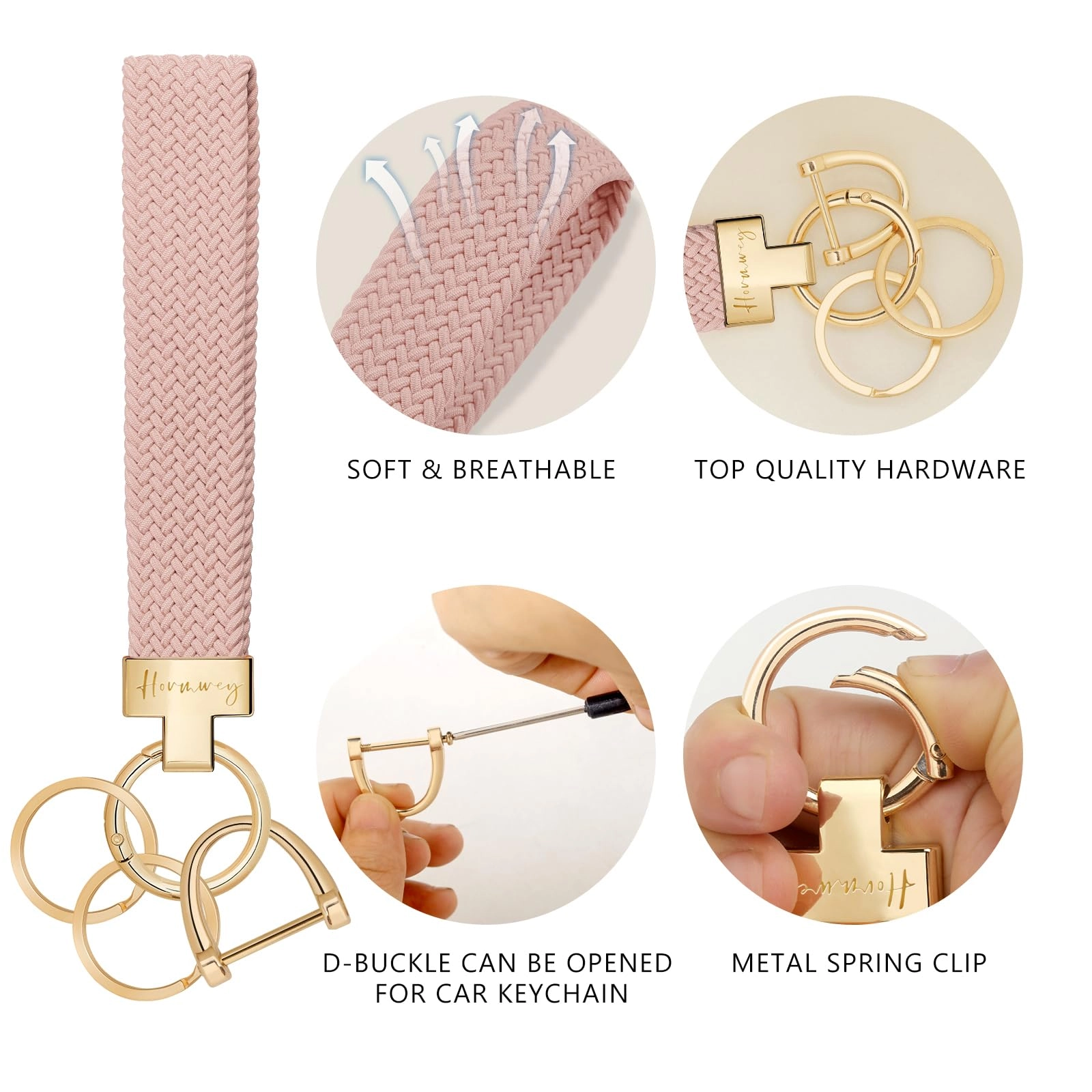 Elastic Wristlet Keychain - Fun