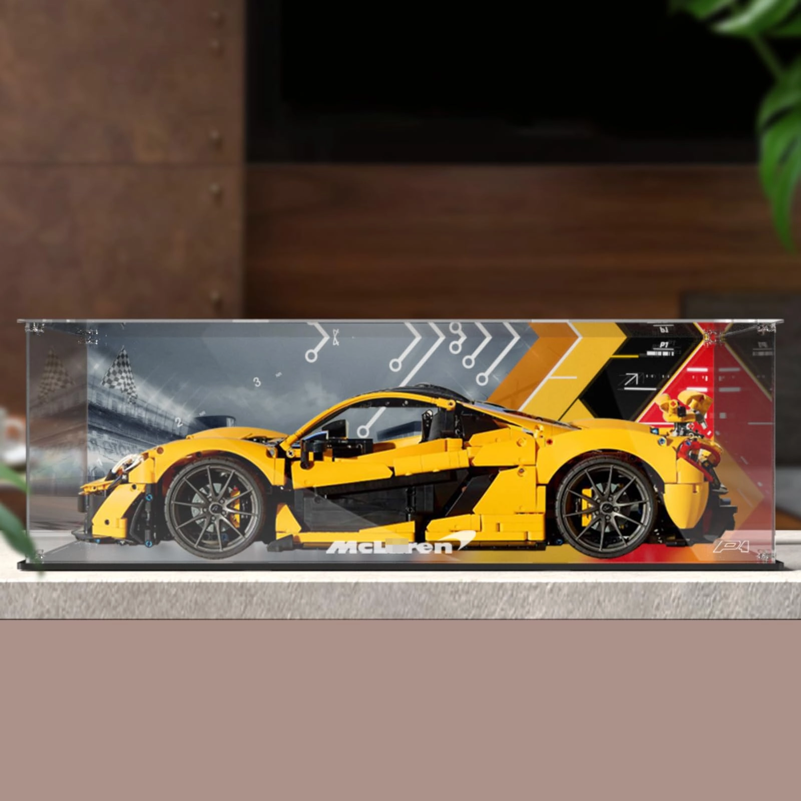 Figures Display Box - acrylic for LEGO McLarren P1 Hyperca-r 42172