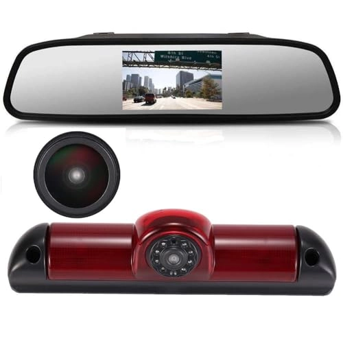 Reversing Camera + LCD Colour Display Monitor - Night vision AHD video signal or CVBS signal 1280 x 720 pixels