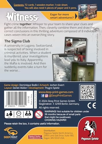 Witness: The Sigma Club