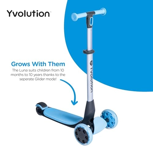 LUNA 3-in-1 Kick Scooter – LED + Seat