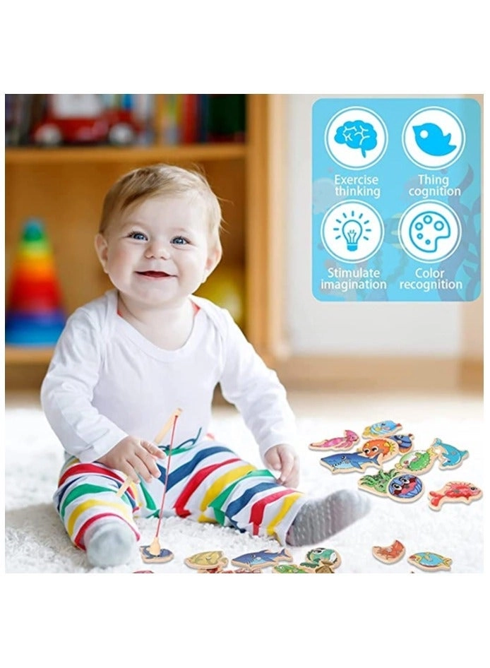 Magnetic Fishing Game - 15 Pcs