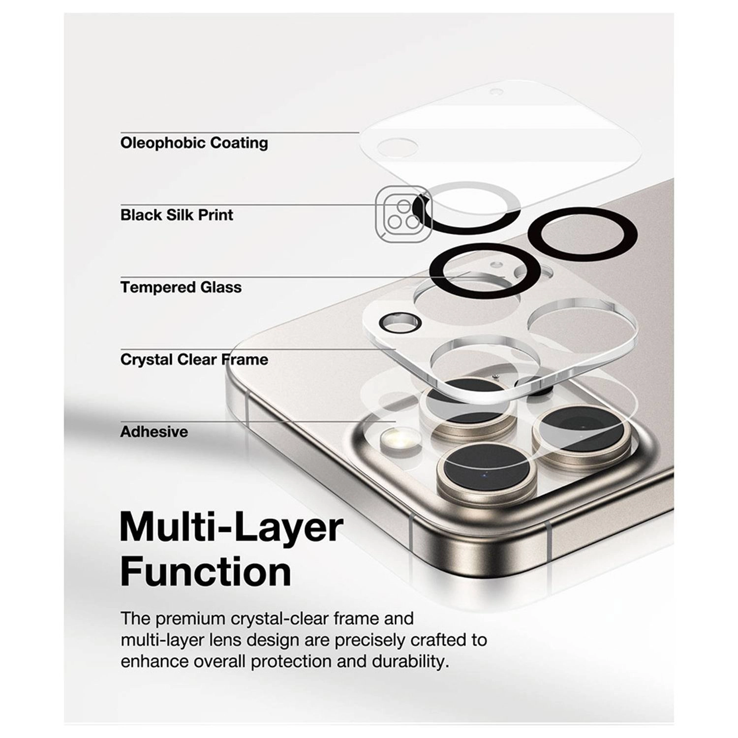 Lens Protector - iPhone 16 Pro iPhone 16 Pro Max 9H