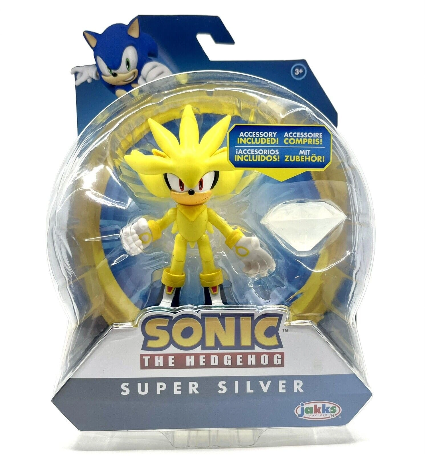 Jakks Sonic - Action - 4" Articulated Action Figure Collection - 1 pc (10.16 cm) (B0C7BP8R7L)