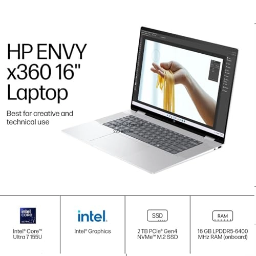 Envy x360 - 16'' Core Ultra 7-155U 16GB DDR5 2TB SSD