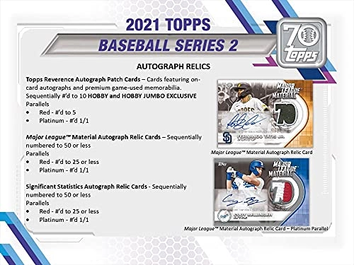 2021 Series 2 Baseball Hanger Pack - 67 pcs