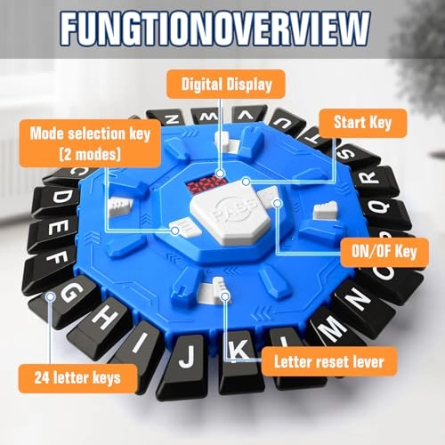 Word Game - 35 Letter Cards Blue
