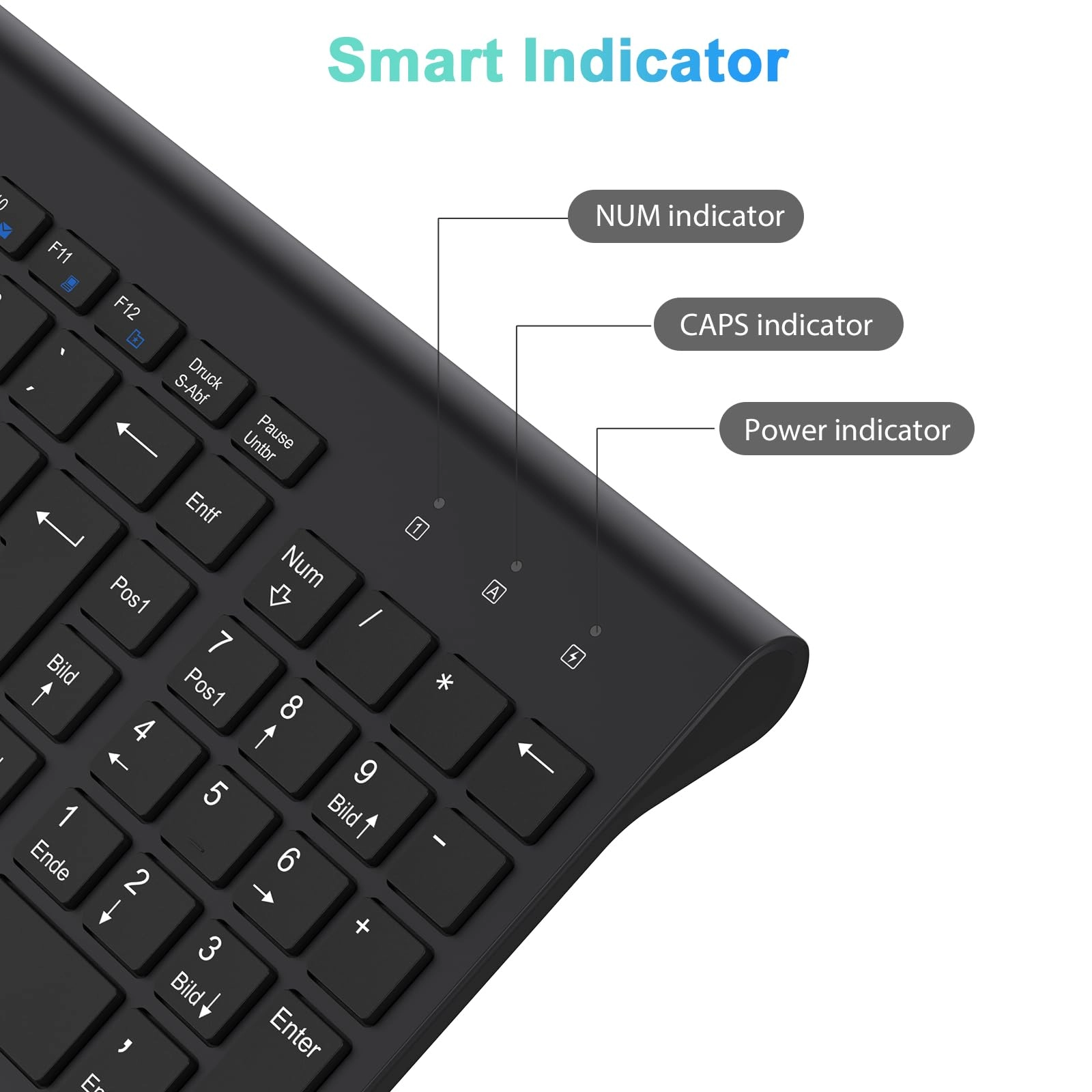 Wireless Keyboard Mouse Combo - UK Wireless