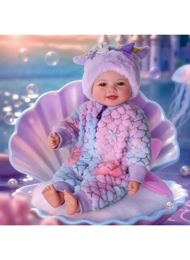 Mia Reborn Baby Doll - 17-inch Vinyl Cotton Ages 3+