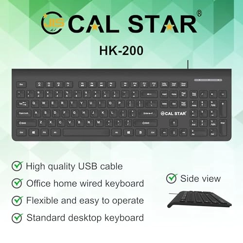 HK-200 - Ergonomic Key Layout Wired