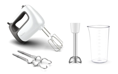 Hand Mixer - White Plastic
