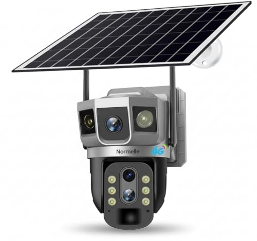 4g Solar Security Camera - 4MP Dual-Lens 4G Solar Powered
