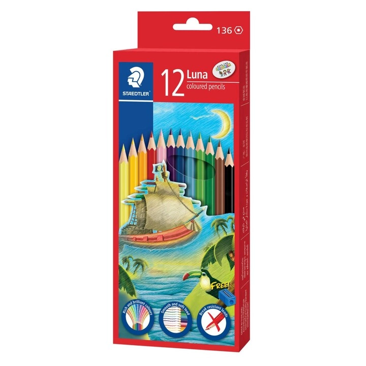 Luna Colour Pencil Cylinder - Pack of 12