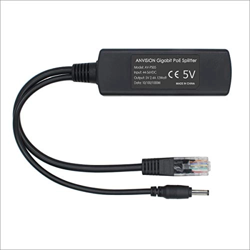 PoE Splitter - 44-56V 12W IEEE 802.3af 10/100Mbps
