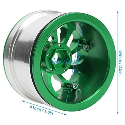 Aluminum Alloy Beadlock Wheel Rims - 1/10
